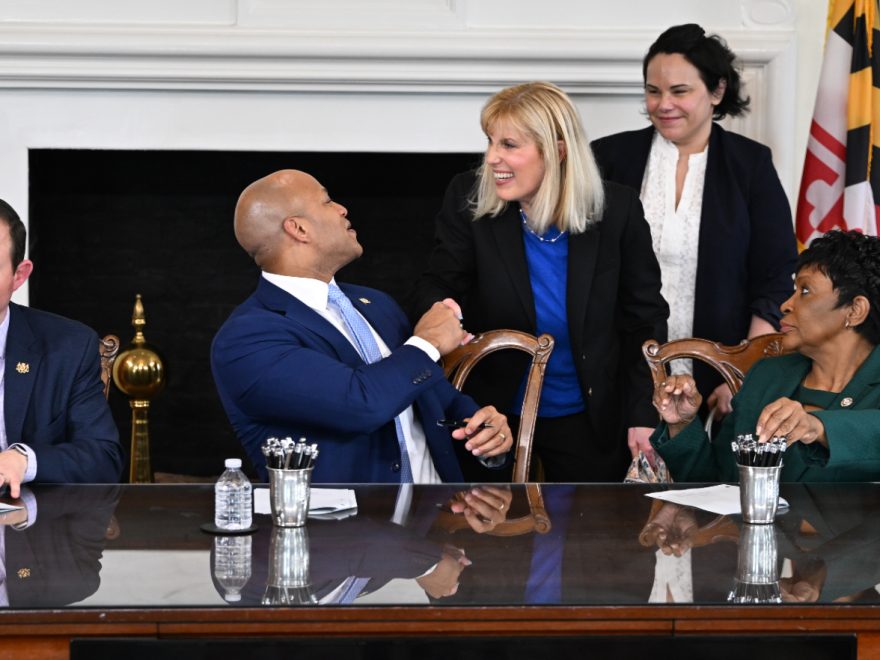 Governor Wes Moore with Lisa Radov