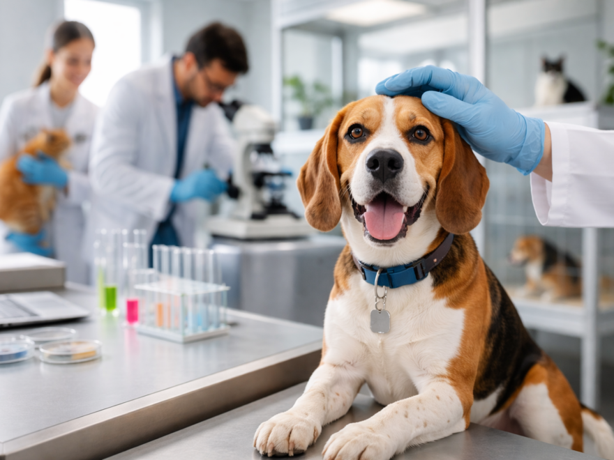 ChatGPT Image Beagle in Testing Lab